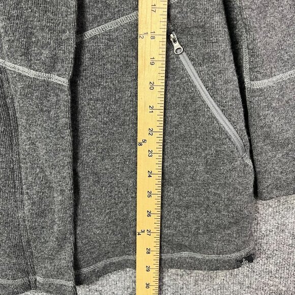 Prana Women's Gray Sephra Full Zip Wool Shawl Collar Jacket‎ Sz Small - Picture 6 of 8